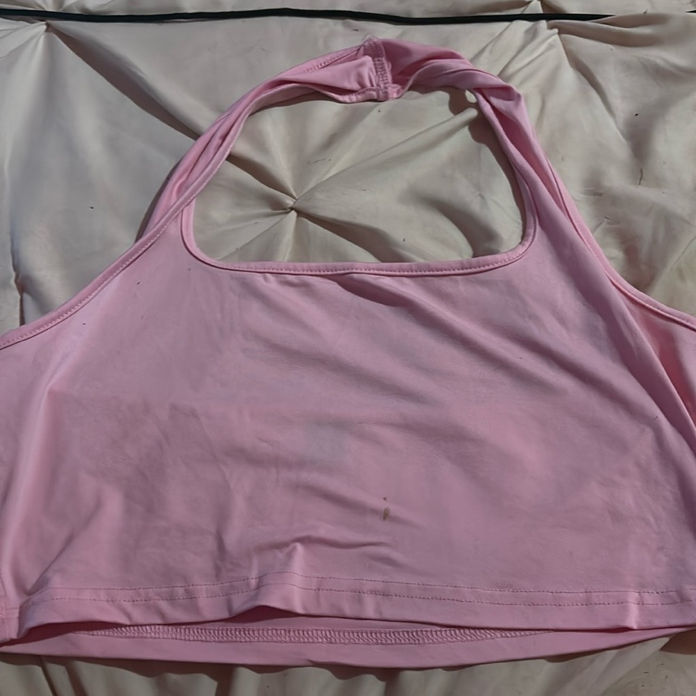 Cute tank top crop-pink
